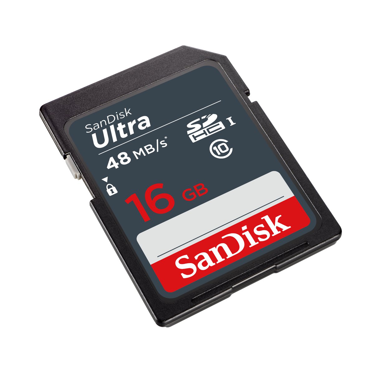 Thẻ nhớ SD Sandisk SDHC Ultra C10 16GB UHS- 1 Read 48MB/s Kích thước 24 mm x 32 mm x 2.1 mm