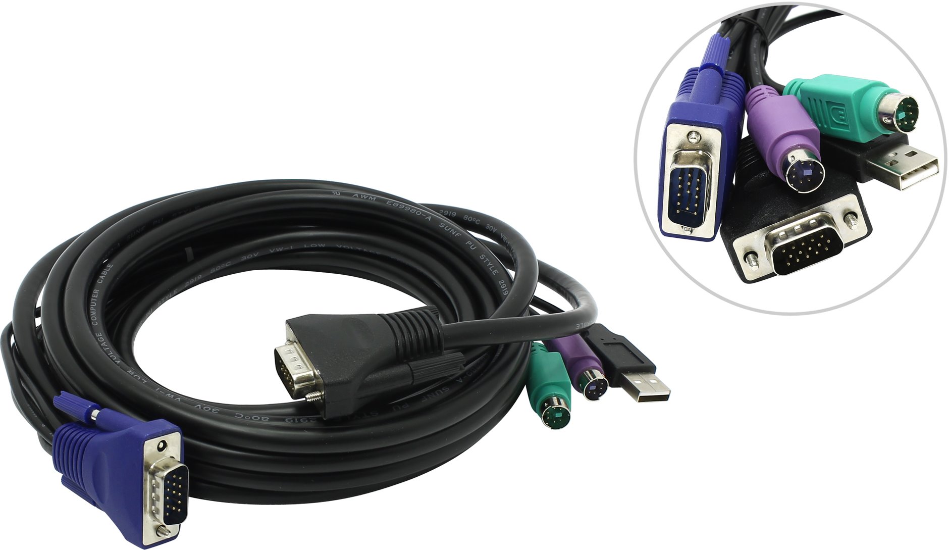 Cáp All-In-One KVM Cable D-Link DKVM-403