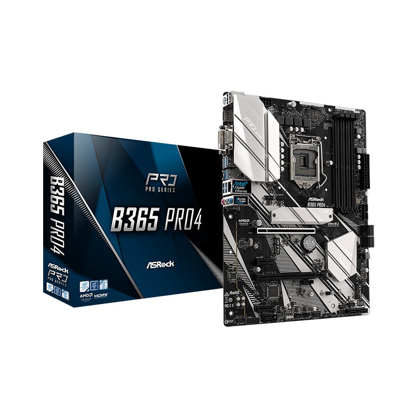 Mainboard ASROCK B365 - Pro4 (Intel B365, Socket 1151, m-ATX, 4 khe RAM DDR4)