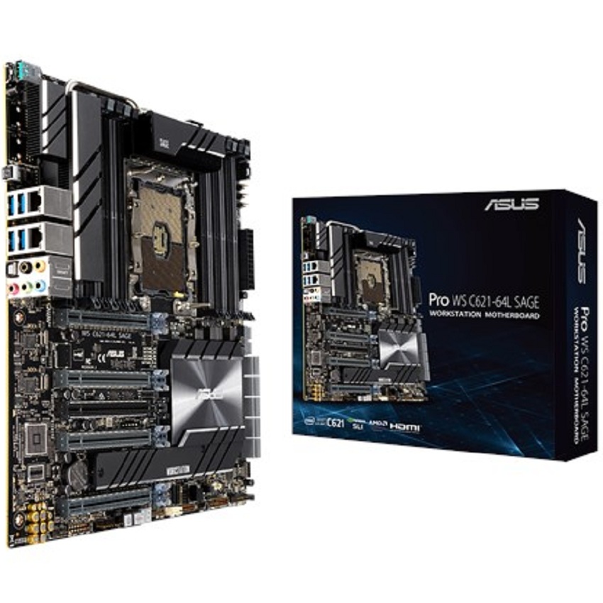 Mainboard ASUS Pro WS C621-64L SAGE (Intel C621, Socket 3647, CEB, 12 khe RAM DDR4)