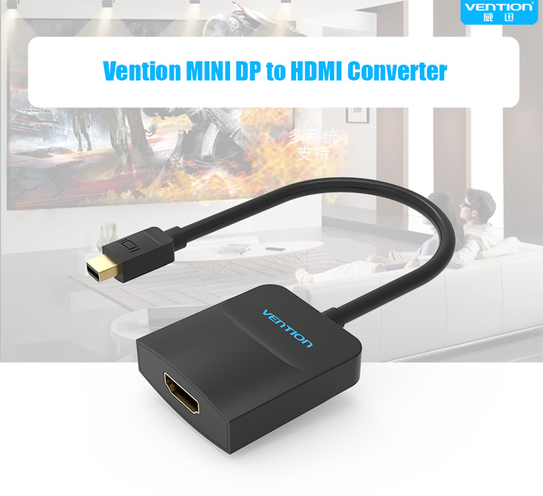 Cáp chuyển đổi Vention Mini DP sang HDMI HBCBB