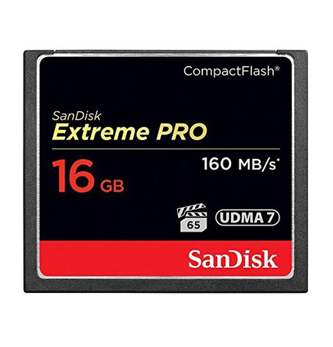 Thẻ nhớ SanDisk CF Extreme Pro VPG65 16GB , UDMA 7, 160MB/s R, 150MB/s W, Kích thước: 43 mm x 36 mm x 3.3 mm
