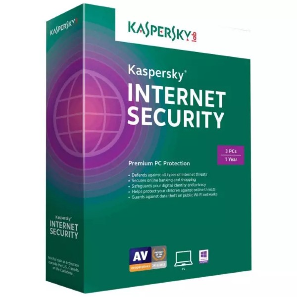 Phần mềm diệt virus Kaspersky Internet Security  3pc