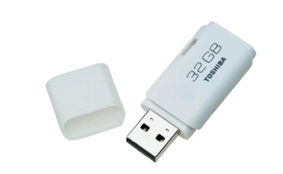 Usb Toshiba 32GB USB 2.0 TransMemory (Hayabusa) Haya White